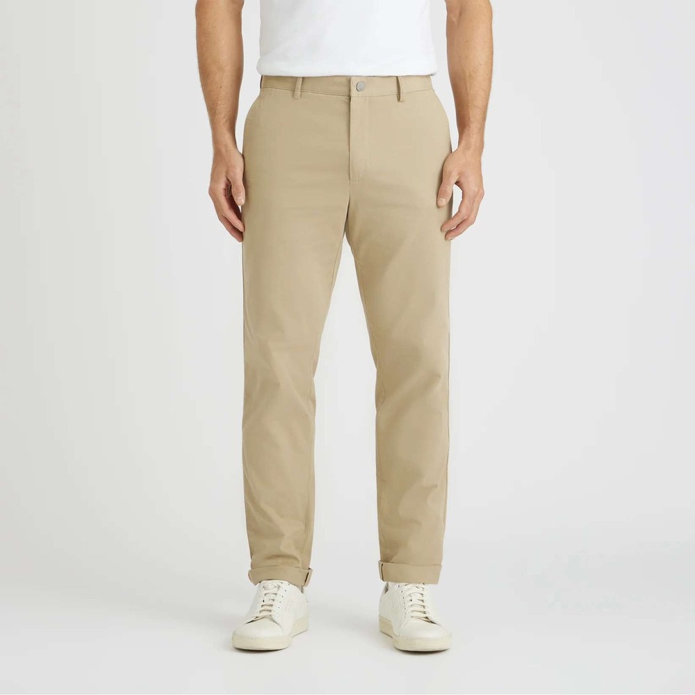 SPOKE Heroes Chinos Mens 32 Tan Khaki Build A Slim Fit Cotton Twill Trousers